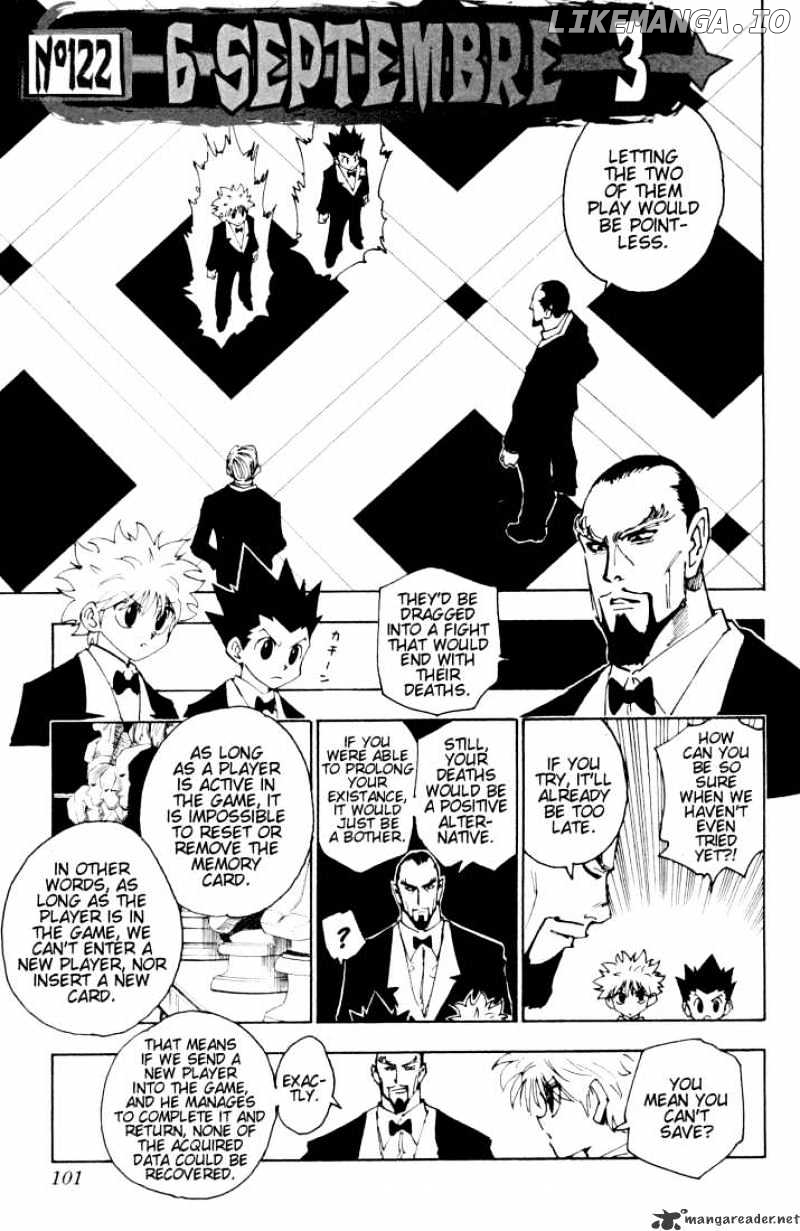 Hunter x Hunter, Chapter 122 image 01